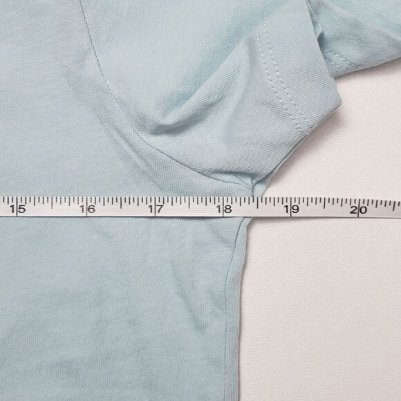 J.Crew Factory Sporty Dogs Graphic Tee Women Medium Light Blue SS Collectors Tee - Picture 5 of 16